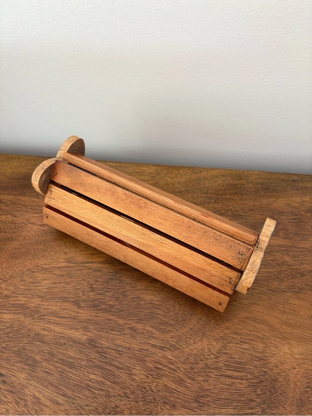 Wooden Heart Shaped Basket or Crate